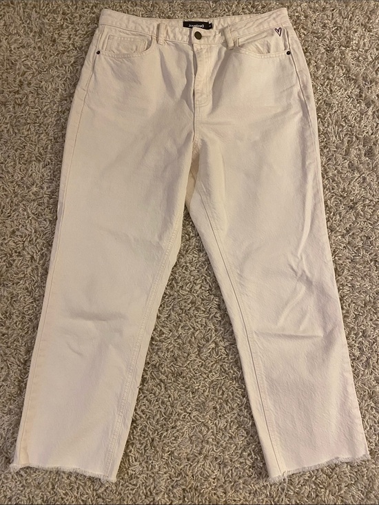 Desigual Denim - Desigual Cream Straight Leg Jeans 44
